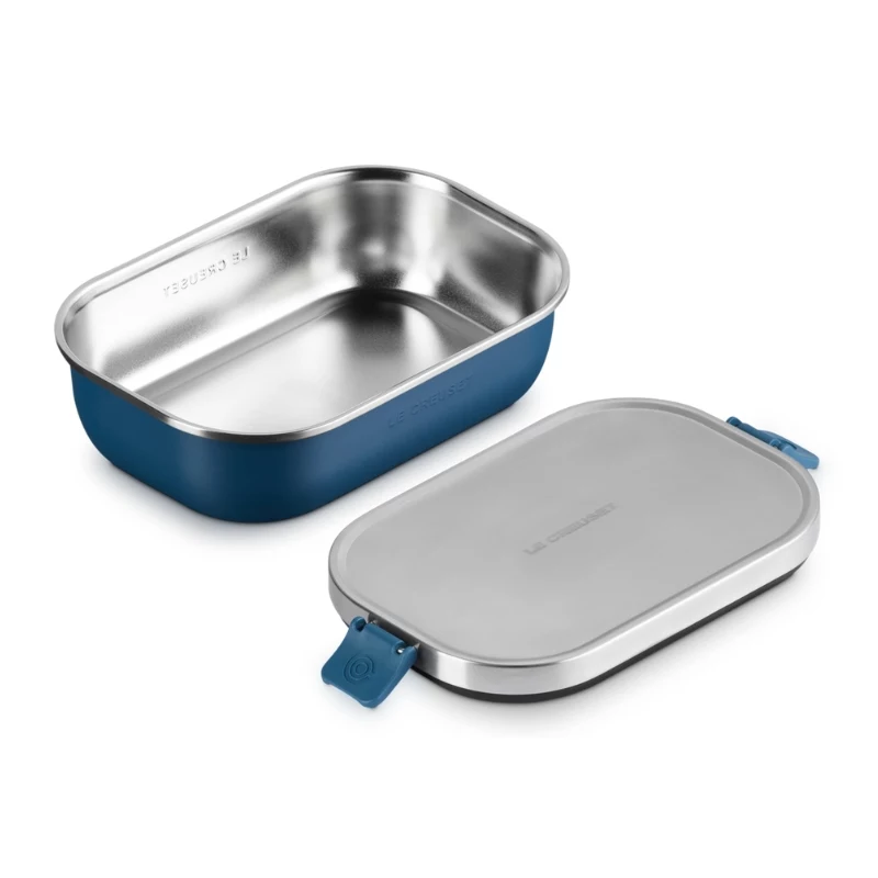 LE CREUSET lunchbox ON THE GO 900 ml blauw