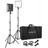 Nanlite LUMIPAD 25 2KIT bi-color LED-paneelkit met statieven en tas