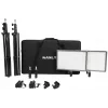 Nanlite LUMIPAD 25 2KIT bi-color LED-paneelkit met statieven en tas