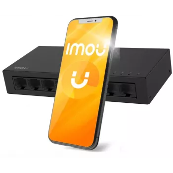 IMOU SF108 8-poorts Fast Ethernet unmanaged desktop switch, metalen behuizing, 10/100 Mbps, plug and play