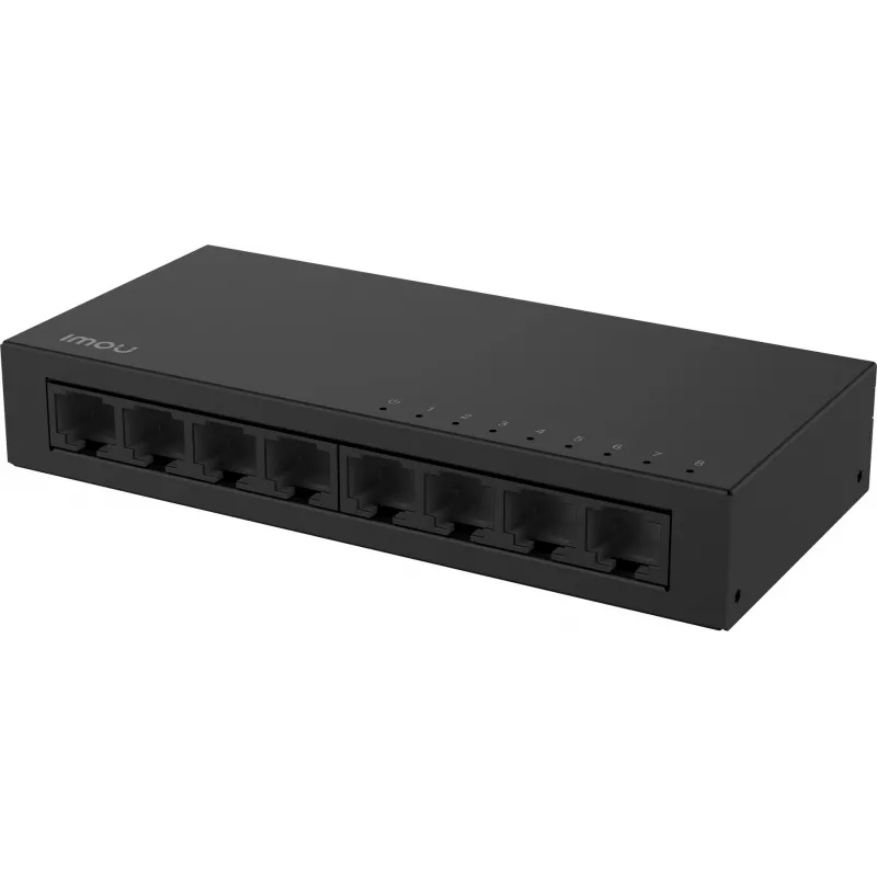 IMOU SF108 8-poorts Fast Ethernet unmanaged desktop switch, metalen behuizing, 10/100 Mbps, plug and play