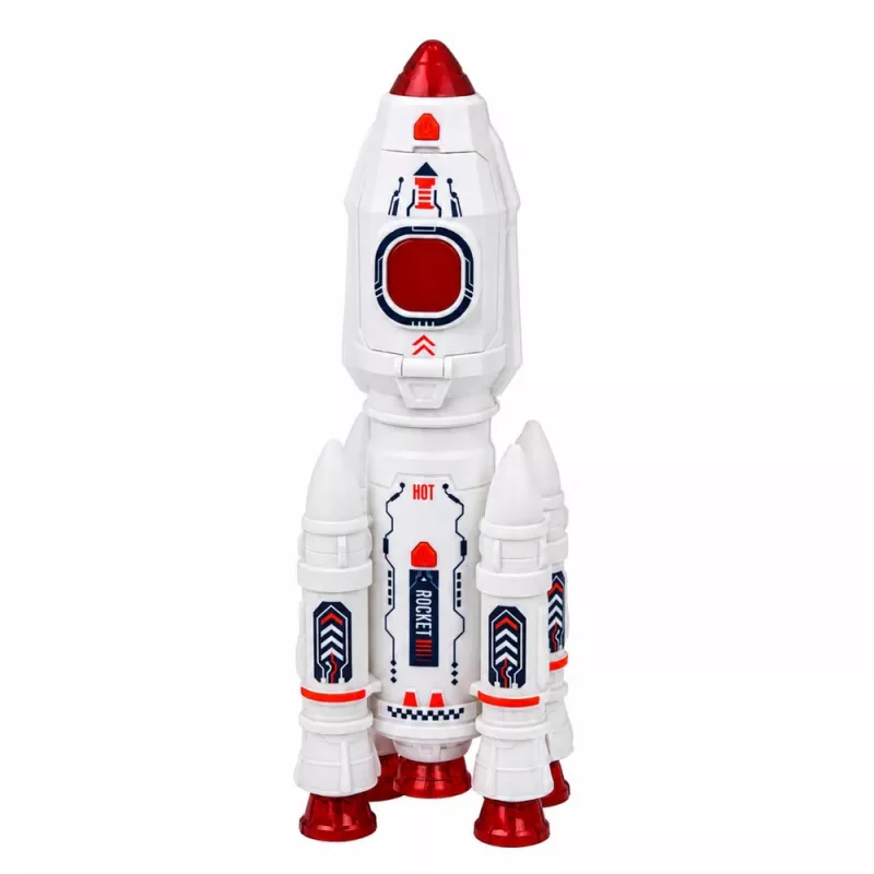 LEAN TOYS ruimteset raketten shuttle astronauten module lichten geluiden