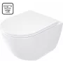 DEANTE WC-pot met bril, frameloos - wervelspoeling