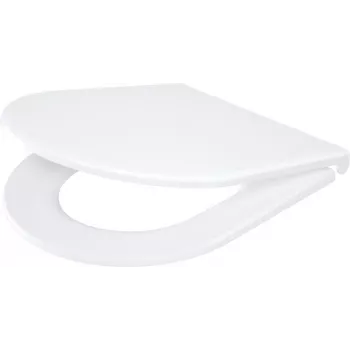 DEANTE CGN_6SOZ slank toiletbril met soft-close en quick-release, D-vorm, wit