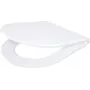 DEANTE CGN_6SOZ slank toiletbril met soft-close en quick-release, D-vorm, wit