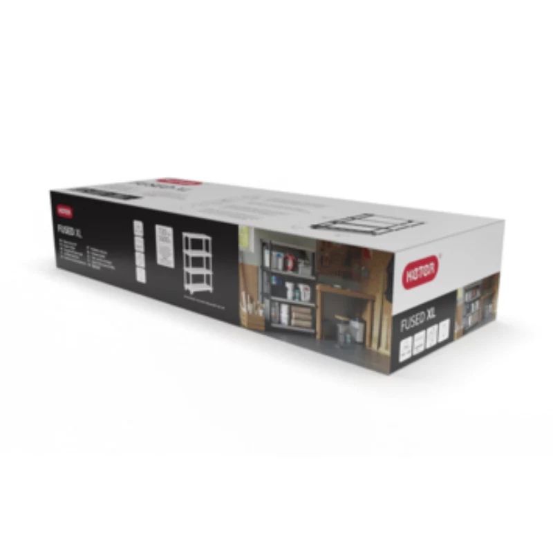 KETER stelling 4 niveaus Fused 122,1x45,7x152,4cm zwart