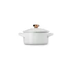 LE CREUSET Mini Cocotte steengoed vorm Ø10cm wit