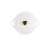 LE CREUSET Mini Cocotte steengoed vorm Ø10cm wit