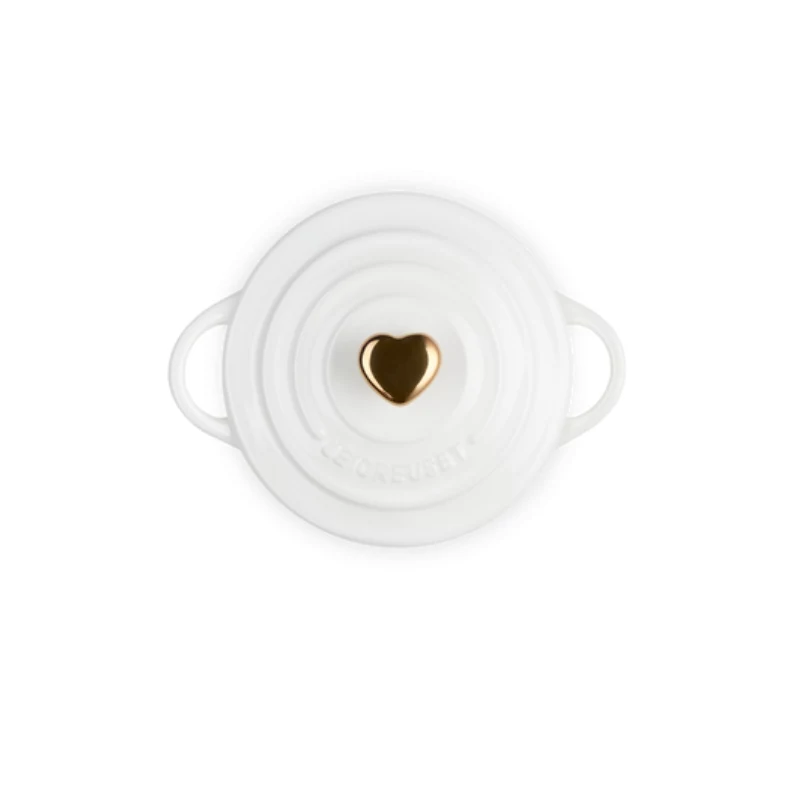 LE CREUSET Mini Cocotte steengoed vorm Ø10cm wit