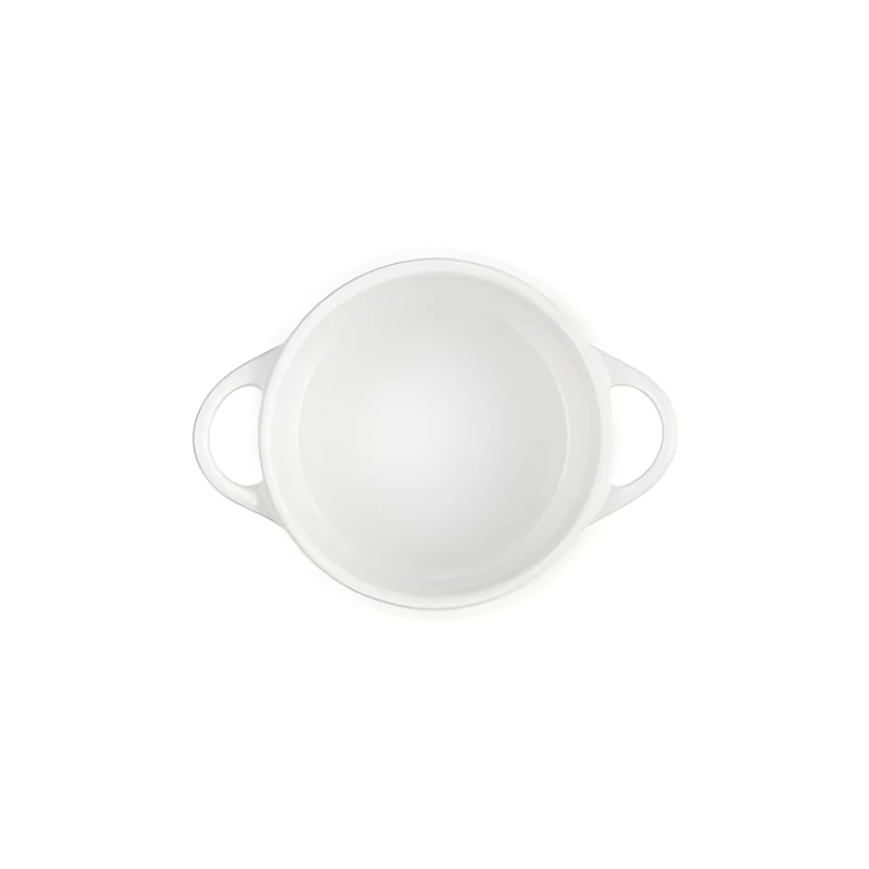 LE CREUSET Mini Cocotte steengoed vorm Ø10cm wit