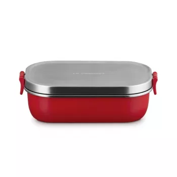 LE CREUSET lunchbox ON THE GO 900 ml rood