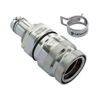 Koolance QDT3 Viton snelkoppeling, vrouwelijk, paneeltule - 10 mm ID (3/8 inch)