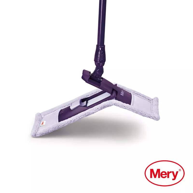 MERY microvezel-mop 45 cm met metalen steel 140 cm