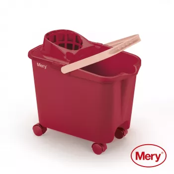 MERY emmer 14L met opzetwielen rood