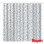 RAYEN Douchegordijn 180x200cm wit/blauw, polyester