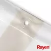 RAYEN Douchegordijn 180x200cm wit/beige, PEVA