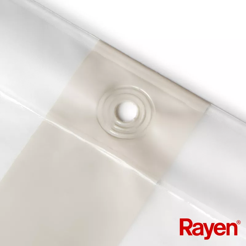 RAYEN Douchegordijn 180x200cm wit/beige, PEVA
