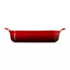 LE CREUSET Rechthoekige ovenschaal Heritage aardewerk 32x24cm / 4L rood