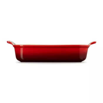LE CREUSET Rechthoekige ovenschaal Heritage aardewerk 32x24cm / 4L rood