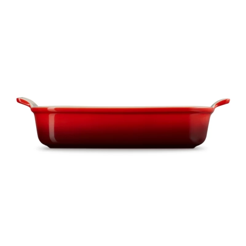 LE CREUSET Rechthoekige ovenschaal Heritage aardewerk 32x24cm / 4L rood