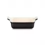 Le Creuset Rechthoekige Heritage Stoneware 19x14cm / 1,1L zwart