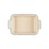 Le Creuset Rechthoekige Heritage Stoneware 19x14cm / 1,1L zwart