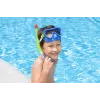 Groene en blauwe duikmasker met snorkel Bestway 24036