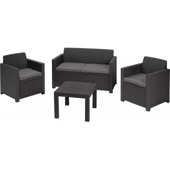 KETER tuinmeubelset Alabama set grijs