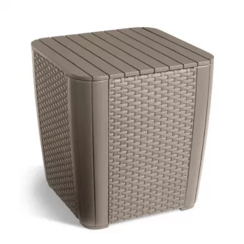 KETER tuintafel/opbergbox Luzon Flat Wicker beige