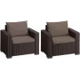 KETER tuinstoelen 2 stuks California bruin