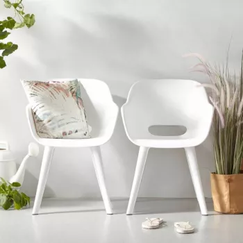 KETER tuinstoelen 2 stuks Akola wit