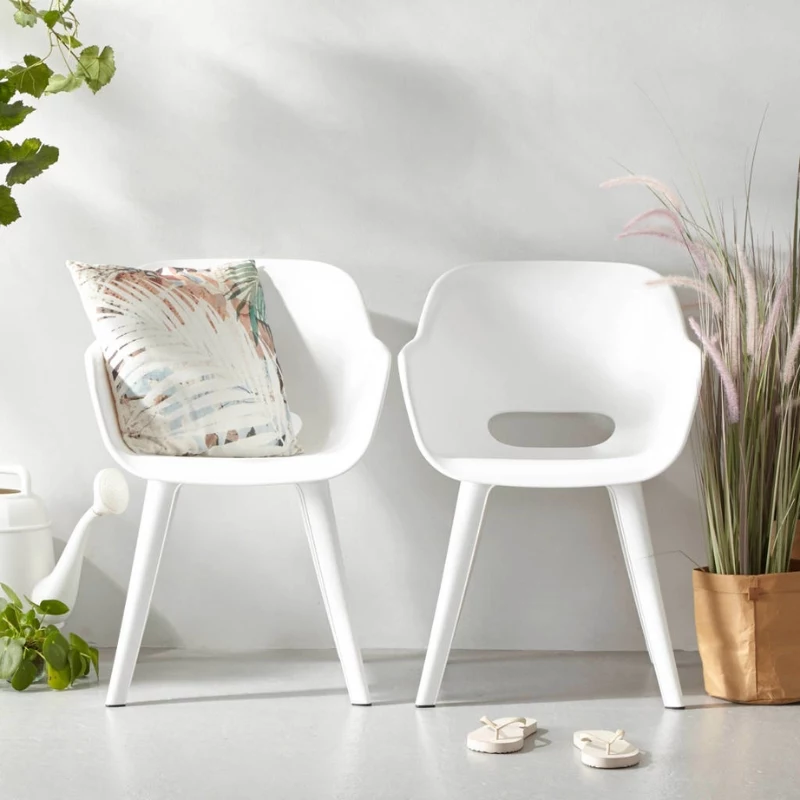 KETER tuinstoelen 2 stuks Akola wit