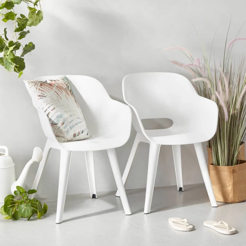 KETER tuinstoelen 2 stuks Akola wit