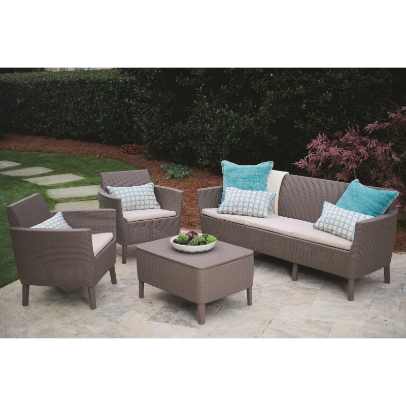 KETER tuinmeubelset Salemo 3-zits set beige