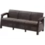 KETER Corfu Love Seat Max bruine driepersoons tuinbank