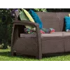 KETER Corfu Love Seat Max bruine driepersoons tuinbank