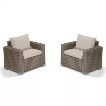 KETER tuinstoelen 2 stuks California beige