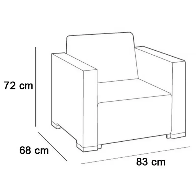 KETER tuinstoelen 2 stuks California beige
