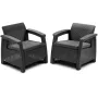 KETER tuinstoelen Corfu Duo set grijs