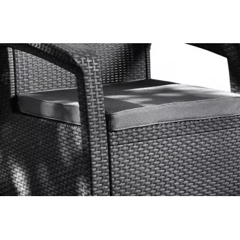 KETER tuinstoelen Corfu Duo set grijs