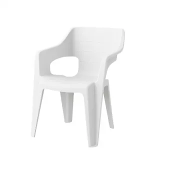 Keter Bilbao tuinstoel met lage rugleuning wit 29213634400