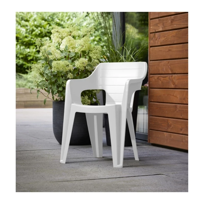 Keter Bilbao tuinstoel met lage rugleuning wit 29213634400