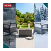 KETER tuinmeubelset Scandi Linea balkonset grijs