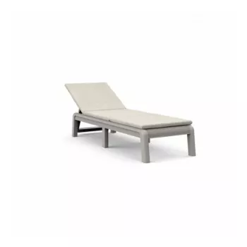 KETER Atlas ligstoel met kussen lichtbeige