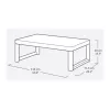 KETER tuintafel Deco Lyon walnoot/grijs