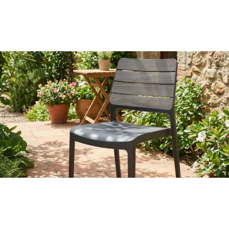 KETER tuinstoel Deco Porto lichtgrijs/grijs