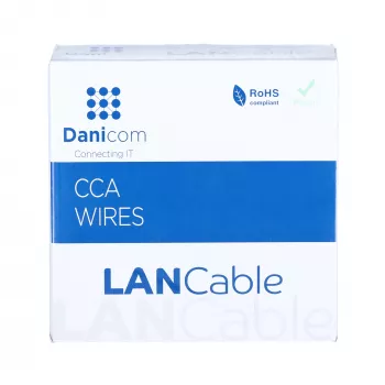 DSIT CAT5e U/UTP 50m massieve kabel CCA op rol, grijs (DC-UTP5CCA50S-GRY)