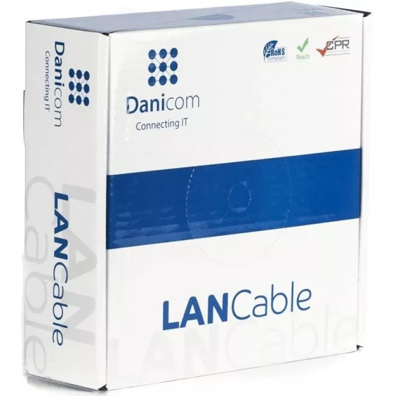 DSIT CAT5e U/UTP 50m massieve kabel CCA op rol, grijs (DC-UTP5CCA50S-GRY)