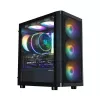 Zalman M4 SE zwart mATX mini tower pc-behuizing met 6x 120mm FRGB-ventilatoren