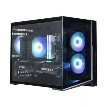Zalman D30 zwart mATX mini tower pc-behuizing met 3x 120mm ARGB-ventilatoren en gehard glazen zijpaneel